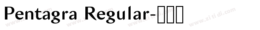 Pentagra Regular字体转换 Pentagra Regular字体转换